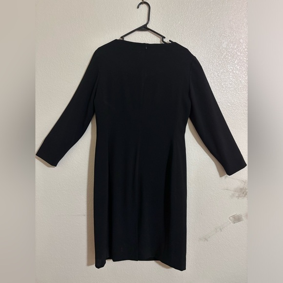 Ralph Lauren Elegant Black Dress Size 12 - Picture 3 of 6